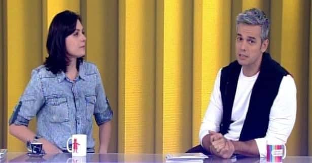 Mônica e Otaviano se emocionaram (Foto: Reprodução)