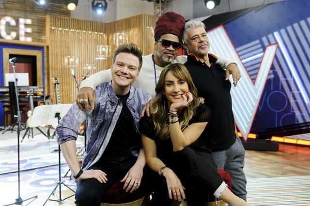 Lulu Santos, Claudia Leitte, Carlinhos Brown e Michel Teló (Foto: Globo/Caiuá Franco)