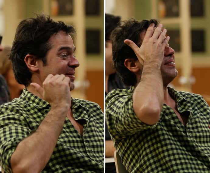 Bruno Mazzeo chora ao lembra de Chico Anysio (Foto: Divulgação/Gshow)