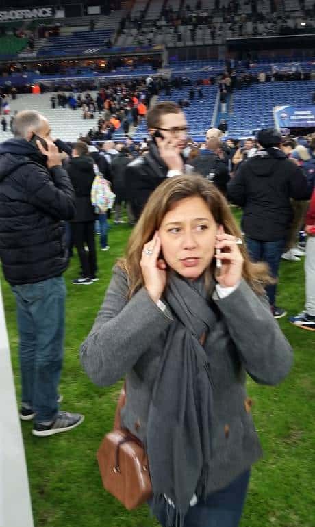 Carolina Cimenti no Stade de France (Foto: Arquivo Pessoal)
