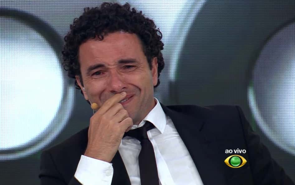 Marco Luque se emocionou em encerramento do "CQC". (Foto: Reprodução/Band)