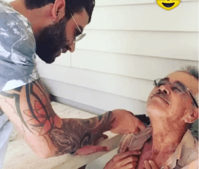 Gusttavo Lima e seu pai (Foto: Reprodução)