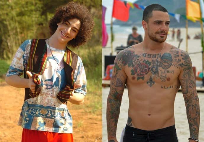 Felipe Titto antes e depois (Foto: João Miguel Junior/Pedro Carrilho/Gshow)