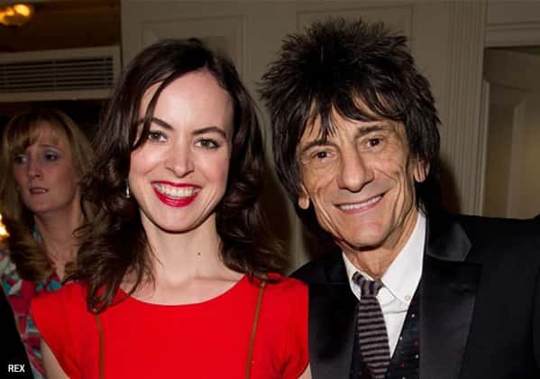 Guitarrista Ron(nie) Wood e sua mulher, Sally.