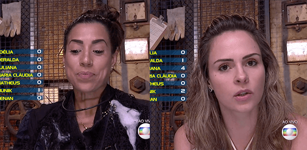 Participantes do atual paredão do BBB 16