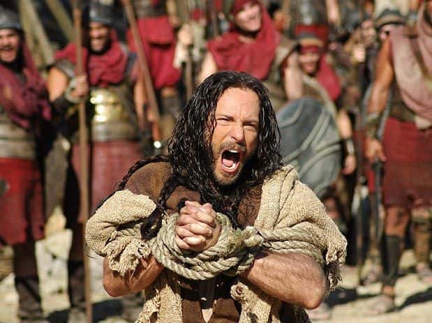 Fernando Pavão (Sansão) em cena de "Sansão e Dalila" (Foto: Divulgação)