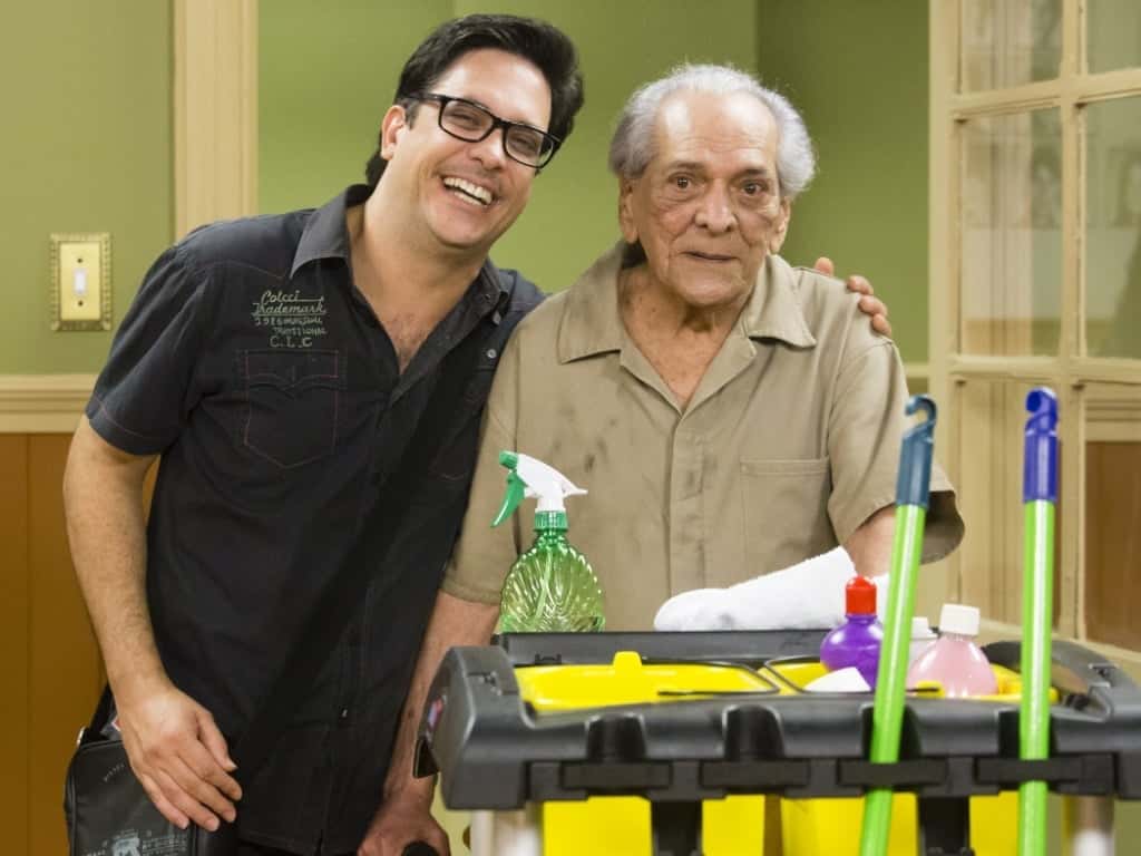 Lúcio Mauro ao lado do filho (Foto: Divulgação)