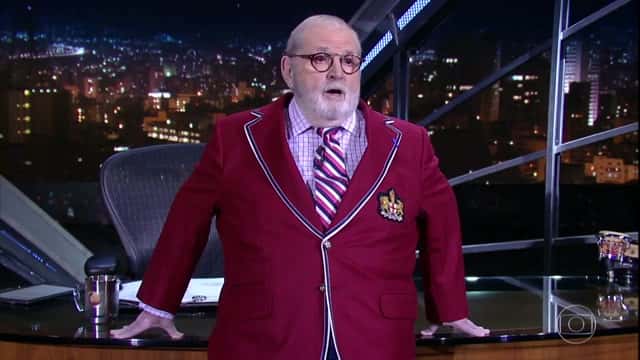 Jô Soares em seu programa que foi ao ar na última madrugada (Foto: Reprodução/Globo)