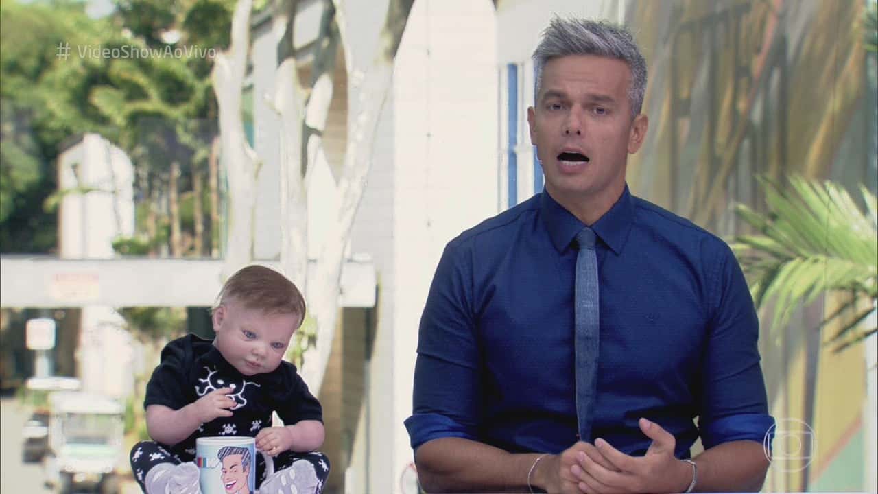 Otaviano Costa apresentando o "Vídeo Show" (Foto: Reprodução/Globo)