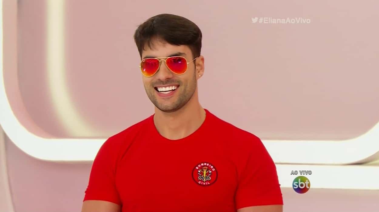 Bruno Camargo, o bombeiro do programa "Eliana" (Foto: Reprodução/SBT)