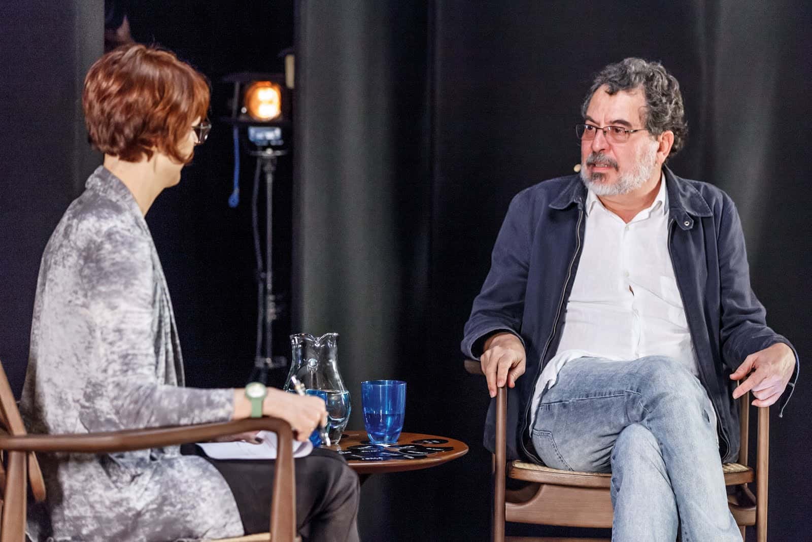 Jorge Furtado no "Ofício em Cena". (Foto: Divulgação/GloboNews)