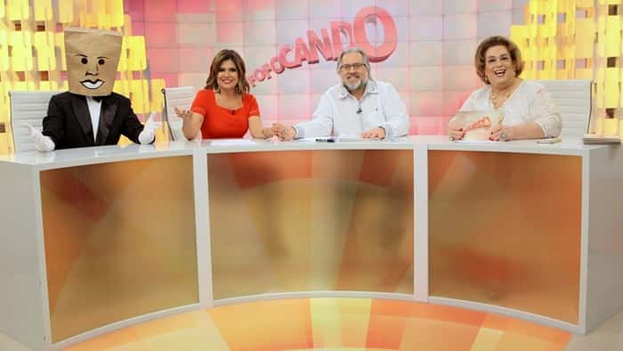 Homen do Saco, Mara Maravilha, Leão Lobo e Mama Bruschetta (Foto: Lourival Ribeiro/SBT)