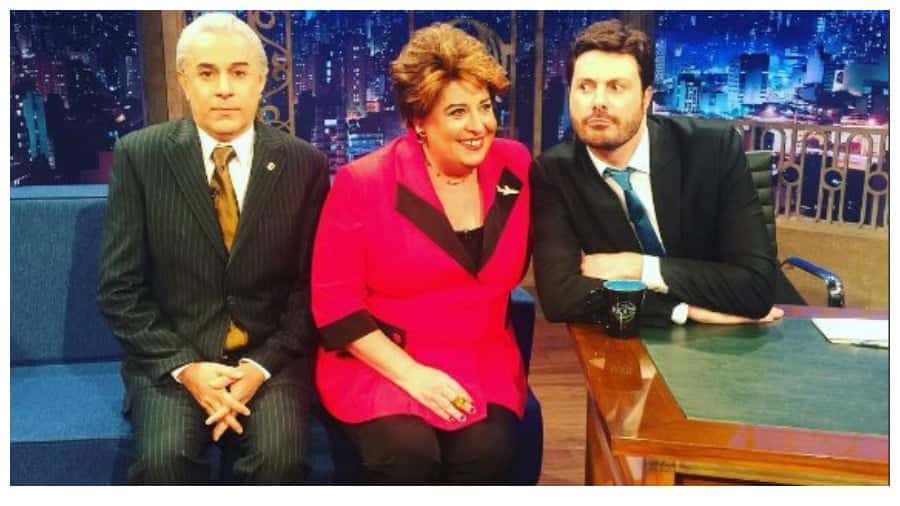 Tom Cavalcante como Michel Temer no The Noite do SBT (Foto reprodução)