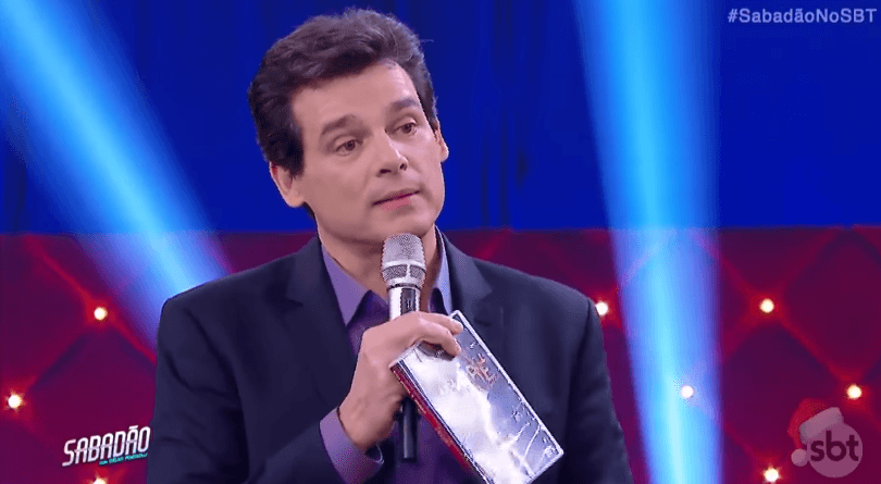 Celso Portiolli no "Sabadão" (Foto: Reprodução/SBT)