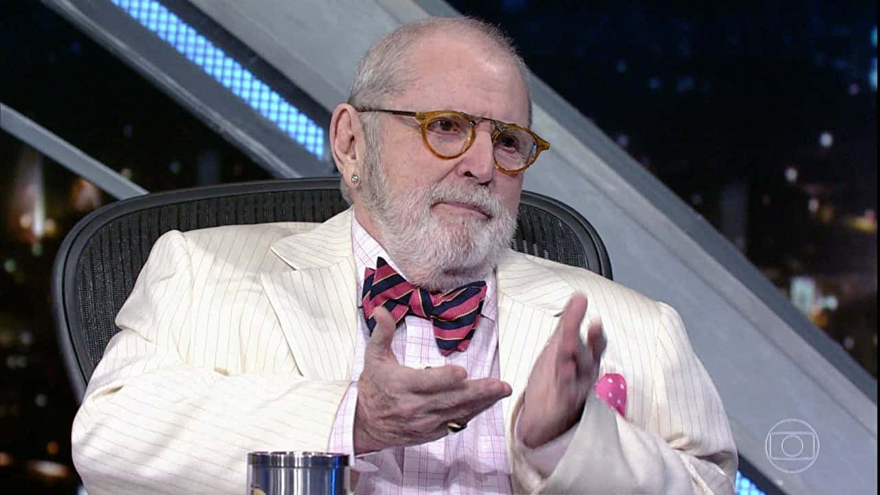 Jô Soares em seu último programa na Globo (Foto: Reprodução/Globo)