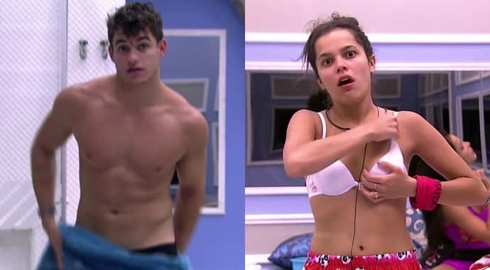 Antônio e Mayla no "BBB17" (Foto: Reprodução/Globo)