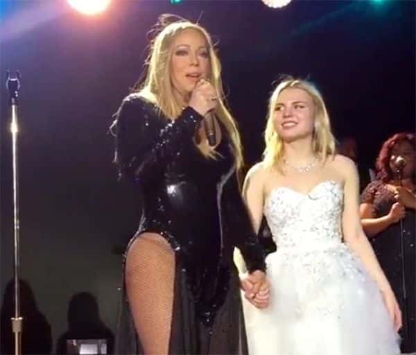 Mariah chamou a noiva ao palco / Divulgação/Instagram