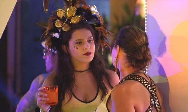 Emilly em conversa com Ieda (Foto: Divulgação/GShow)