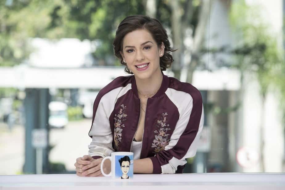 Sophia Abrahão no Vídeo Show (Foto: Divulgação)