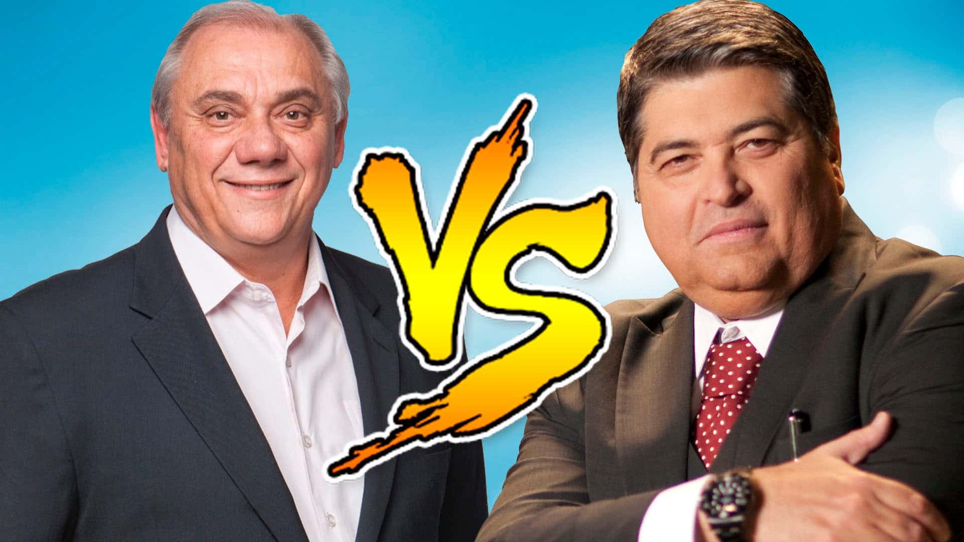 Datena "roubou" o segundo lugar de Rezende. (Foto: Reprodução/Montagem/Youtube)