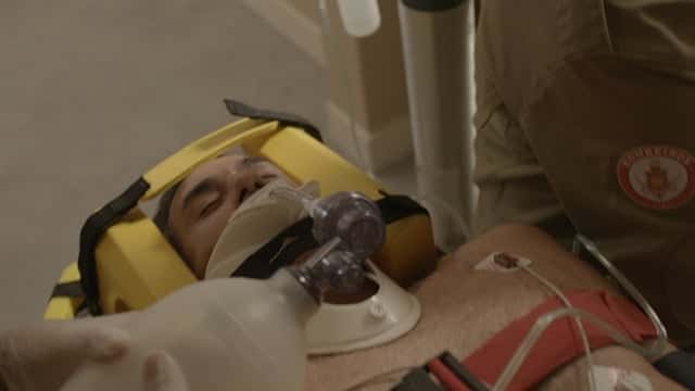 Ricardo (Marcos Pasquim) após o acidente em 'Malhação' (Foto: Globo/Divulgação)