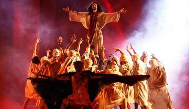 Cena do espetáculo "Paixão de Cristo" (Foto: Divulgação)