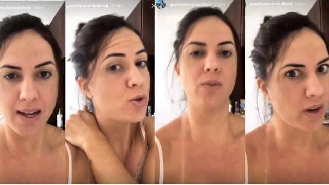 Graciele publica foto sem maquiagem. (Foto: Reprodução)