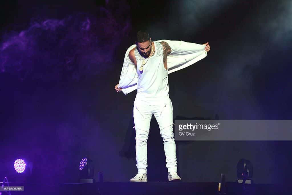 Cantor Maluma em show (Foto: Divulgação)