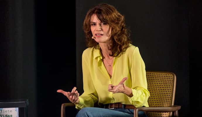 Licia Manzo durante entrevista (Foto: Divulgação)