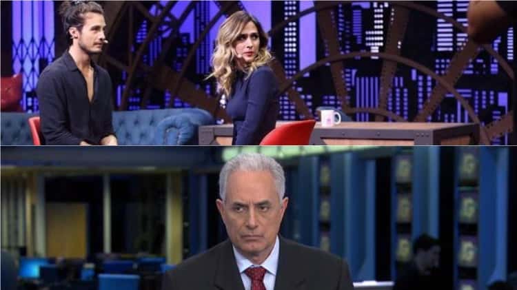 "Lady Night" e "Jornal da Globo" estão no "Subiu, desceu" (Foto montagem: TV Foco)