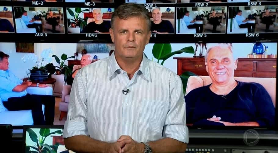 Reportagem de Marcelo Rezende no "Domingo Espetacular". (Foto: Reprodução)
