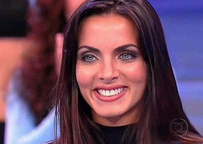 Carla na época do Faustão. Foto - reprodução.