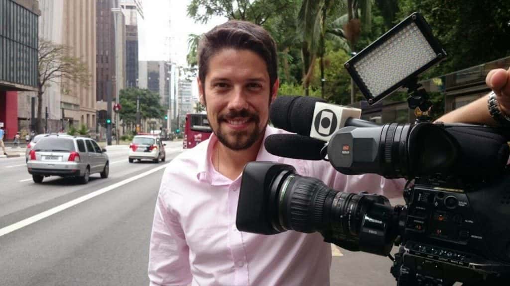 O jornalista Phelipe Siani no JN (Foto: Divulgação)