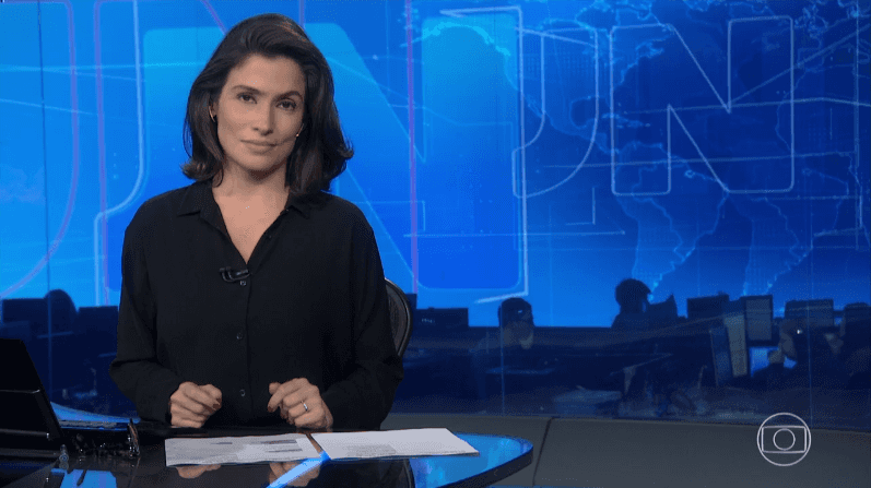 Renata Vasconcellos no "Jornal Nacional" (Foto: Reprodução/Globo)