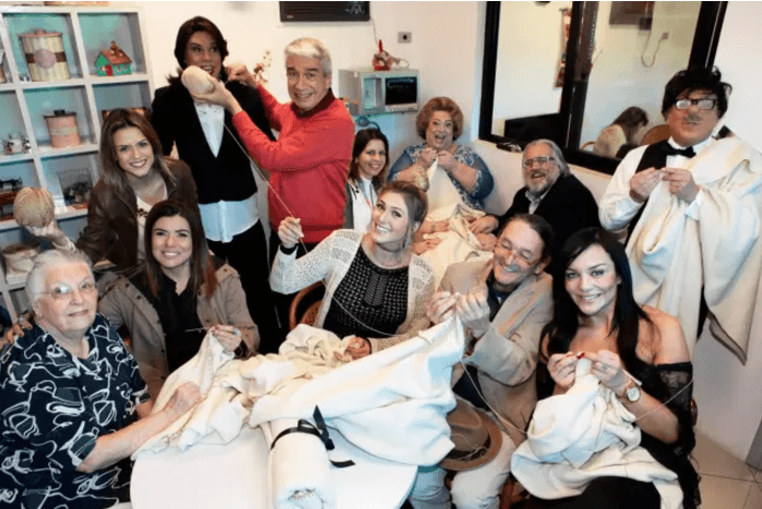 Artistas do SBT em ação social (Foto: Divulgação/SBT)