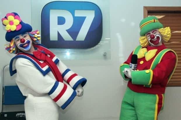 Patati Patatá nos bastidores da Record (Foto: Reprodução)