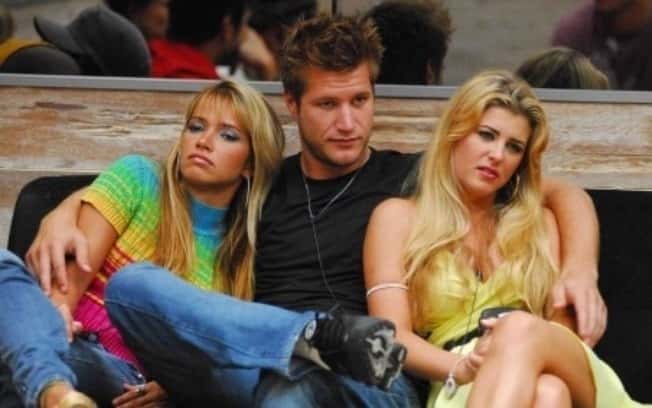 Íris, Fani e Alemão no "BBB 7" (Foto: Divulgação)