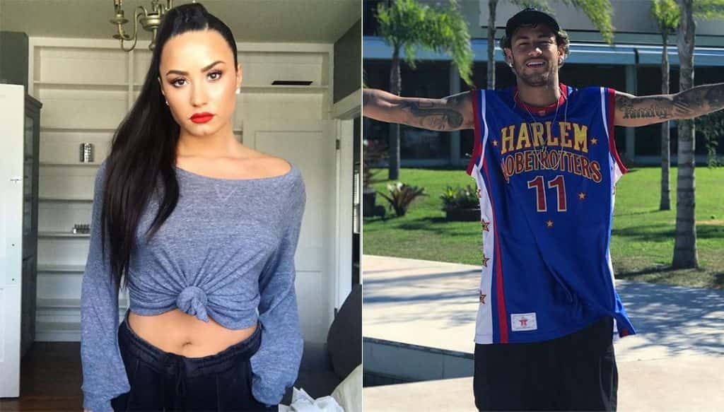 Demi Lovato e Neymar (Fotos: Reprodução)
