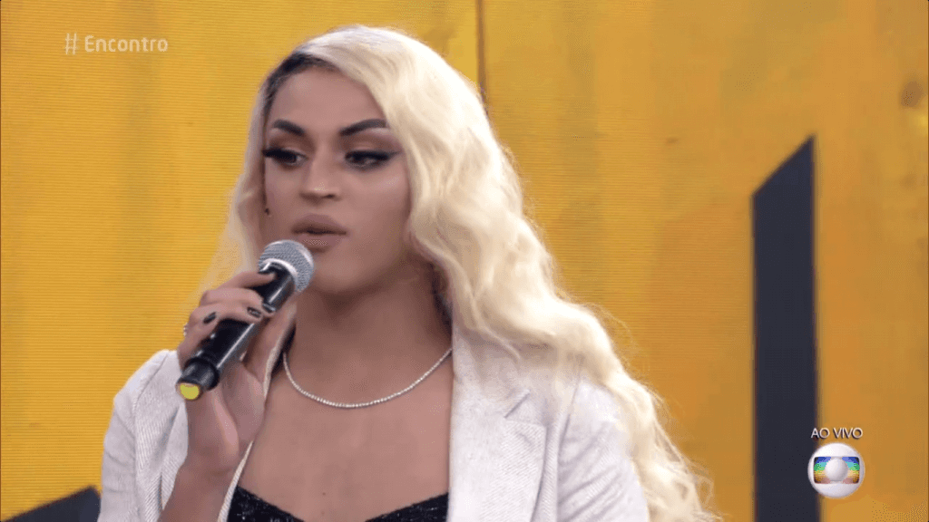 Pabllo Vittar no "Encontro" (Foto: Reprodução/Globo)