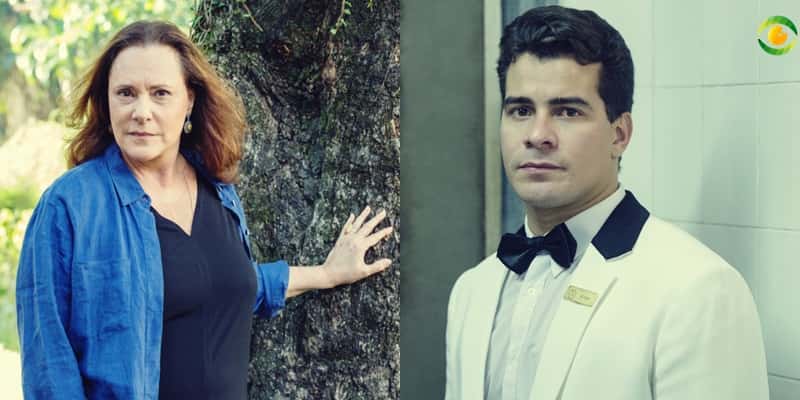 Júlio fica surpreso por saber que a mãe está de volta em "Pega Pega" (Foto: Montagem/TV Foco)