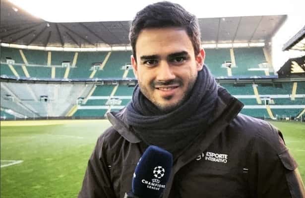 O repórter Marcelo (Foto: Reprodução/Esporte Interativo)