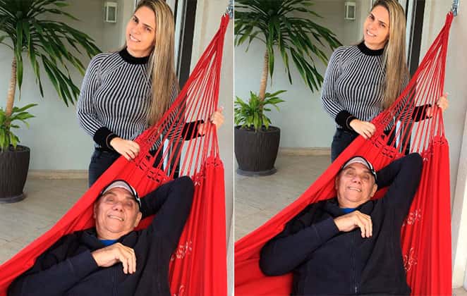 Marcelo Rezende e namorada (Foto: Reprodução)
