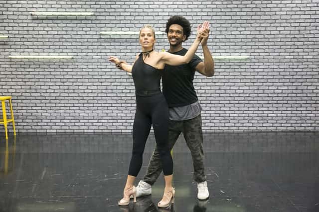 Adriane Galisteu no ensaio para a 'Dança dos Famosos' (Foto: Globo/Rafael Campos)