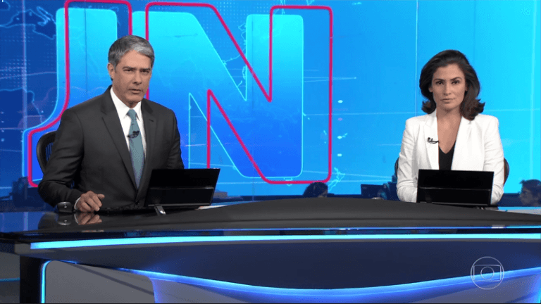 William Bonner e Renata Vasconcellos comandaram as entrevistas no JN (Foto: Reprodução/Globo)