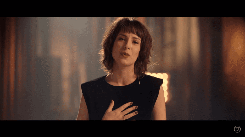 Andreia Horta em chamada de "Tempo de Amar" (Foto: Reprodução)