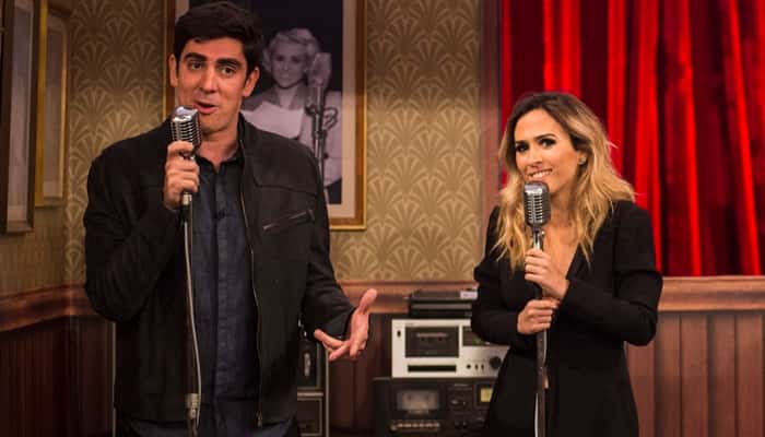 Marcelo Adnet e Tatá Werneck no "Adnight" (Foto: Globo/Mauricio Fidalgo)