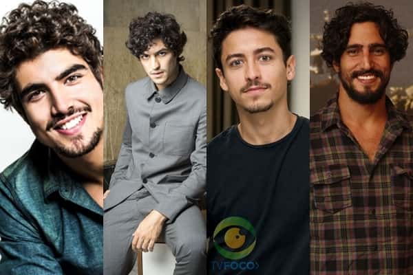 Caio Castro, Gabriel Leone, Jesuíta Barbosa e Renato Góes. (Foto: Montagem/TV Foco)