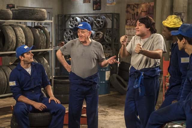 Didi (Renato Aragão), Didico (Lucas Veloso), Dedeco (Bruno Gissoni), Zaca (Gui Santana) e Mussa (Mumuzinho) (Foto: Globo/João Cotta)