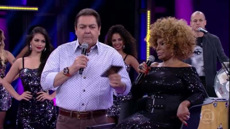 Faustão e Elza Soares (Foto: Reprodução)