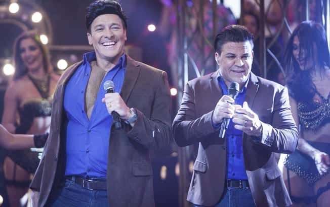 Rodrigo Faro e Eduardo Costa (Foto: Reprodução/Record)
